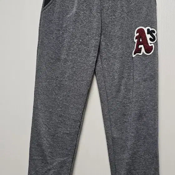 [BUNJANG] Oakland Athletics Charcoal Jogger Pants / 오클랜드 애슬레틱스 조거 팬츠 그레이