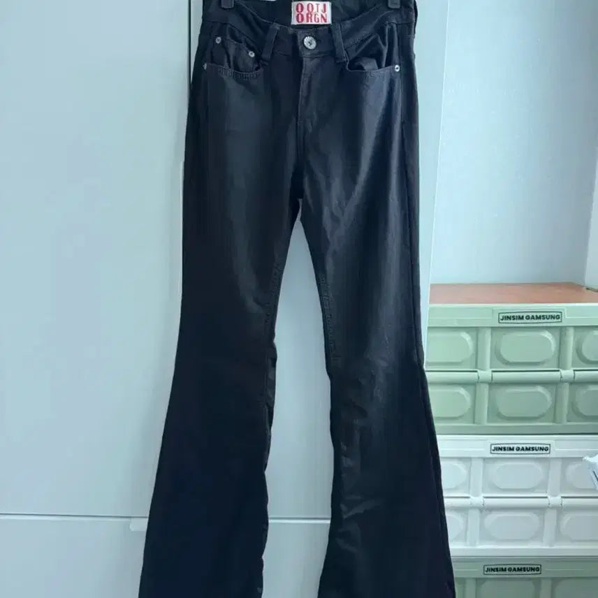 [BUNJANG] OOTOOB OOT Deep Black Low-Rise Bootcut Pants / OOTJ OOT 오브히 원트 딥블랙 로우라이즈 부츠컷팬츠 블랙 S