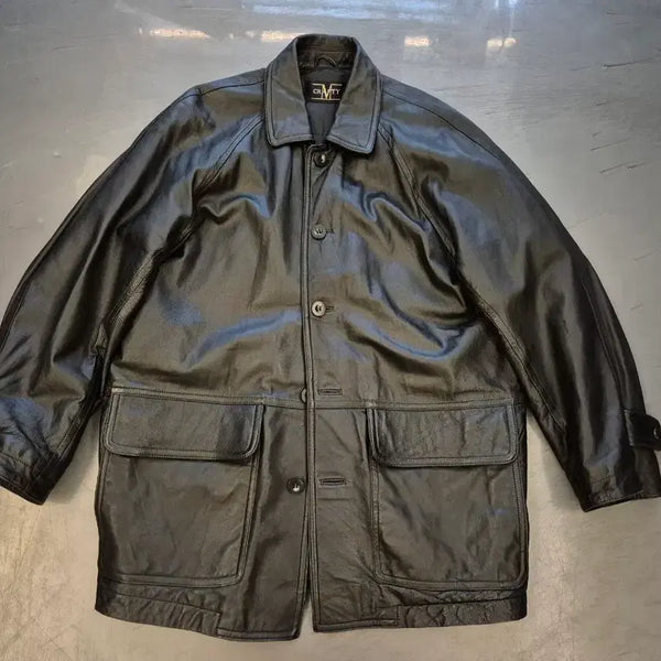 [BUNJANG] CRAFTY Genuine Leather Half Coat XL / XL>CRAFTY 양가죽 하프 코트