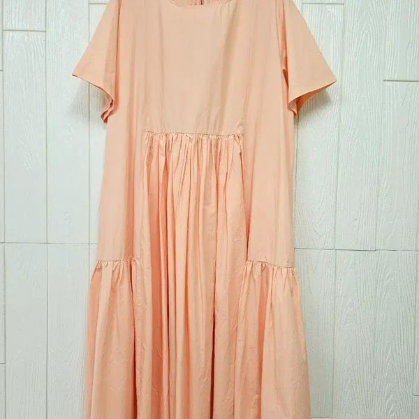 [BUNJANG] Back Ribbon Cotton Dress / 뒷리본 면원피스