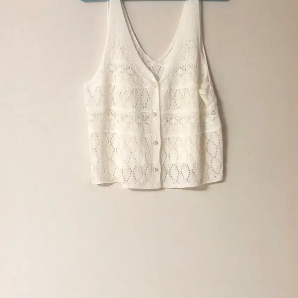 [BUNJANG] Gongu Women Ivory Bustier Vest / 공구우먼 아이보리 뷔스티에 베스트(55,66,77사이즈)