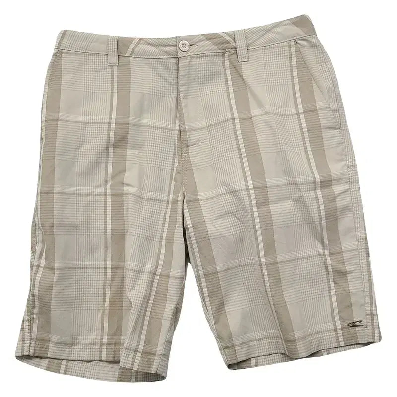 [BUNJANG] O'NEILL Check Beige Shorts 34 / 오닐 체크 베이지 반바지 34