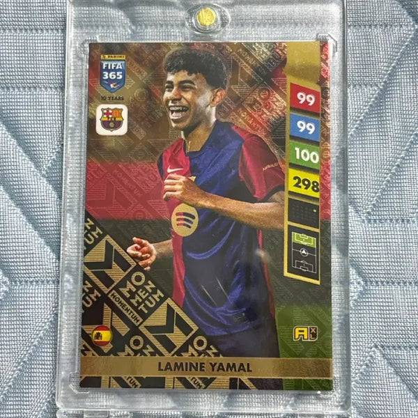 [BUNJANG] Lamine Yamal Barcelona Momentum Soccer Card / 바르셀로나 라민 야말 초희귀 모멘텀 축구카드