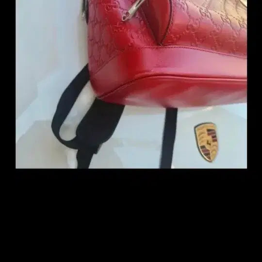 [BUNJANG] Gucci Red GG Matelasse Leather Backpack / 구찌 레드 GG 마틀라세 백팩
