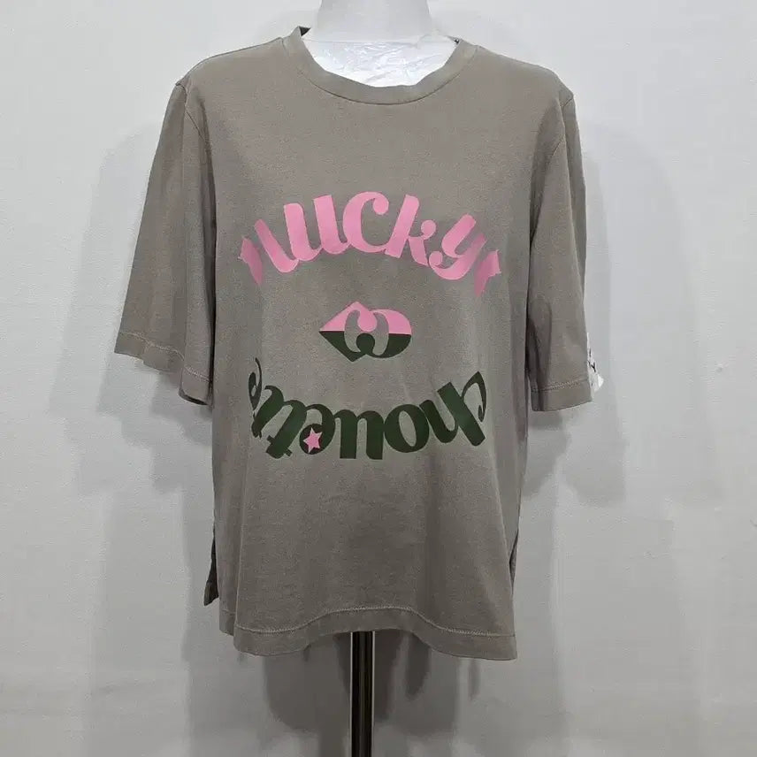 [BUNJANG] Lucky Chouette Women's Half Sleeve T-Shirt Size 36 (100) / [100] 여성 럭키슈에뜨 반팔티 36사이즈