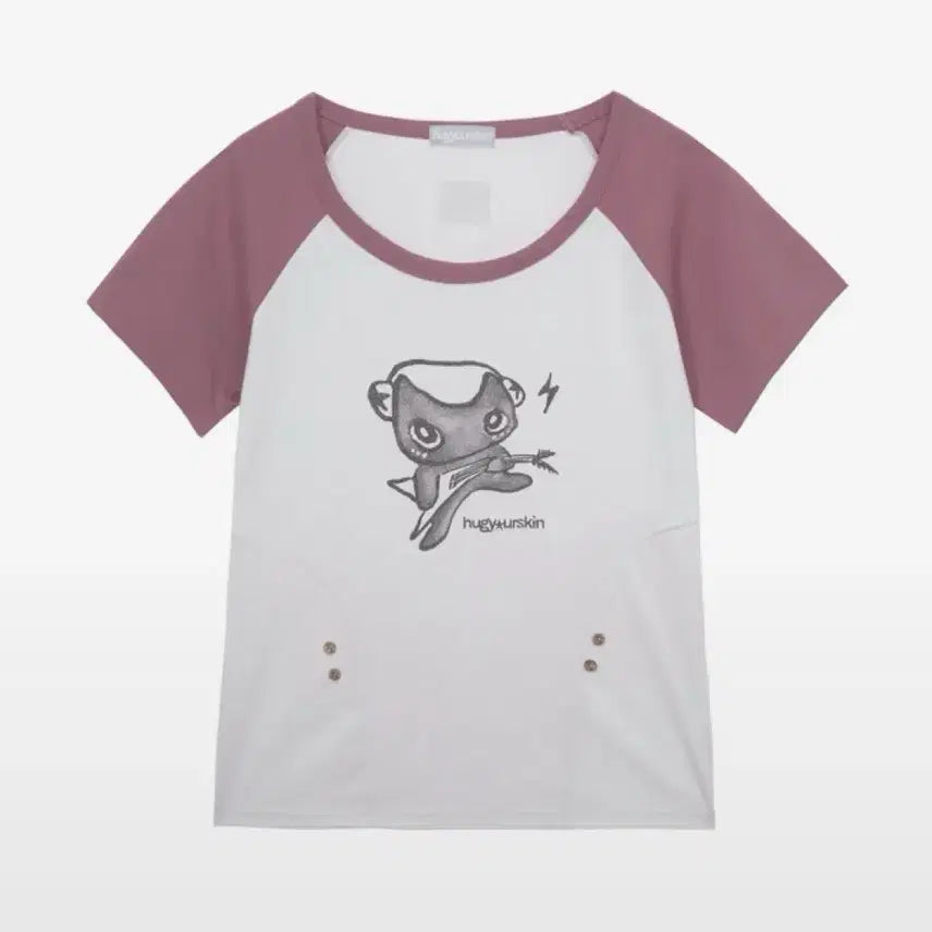 [BUNJANG] Hug Yourskin Rockstar Hugging T-Shirt / 허그유어스킨 락스타 허깅 티셔츠