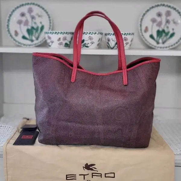 [BUNJANG] Etro Paisley Shoulder Bag Burgundy / 정품에트로 페이즐리 버건디 숄더백