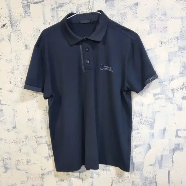 [BUNJANG] National Geographic Navy Polo T-Shirt L / 내셔널지오그래픽 반팔 카라티 네이비 L