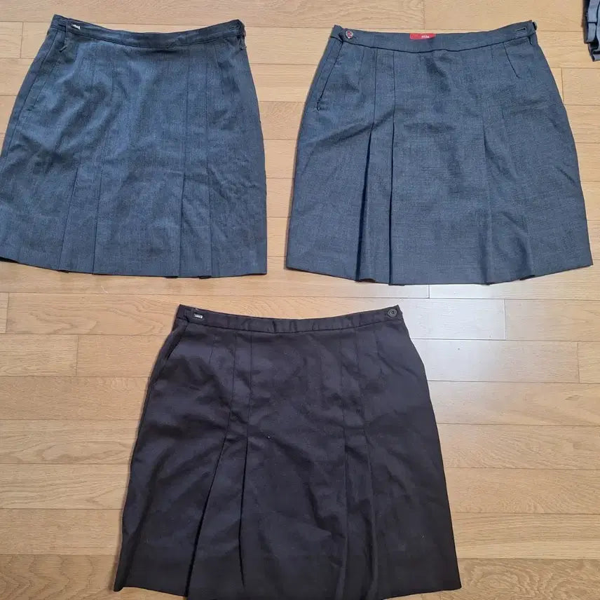 [BUNJANG] Women's School Uniform Skirt (Spring/Autumn) - Plus Size (77-86) / 예쁜 여자교복 춘추용 교복치마 빅사이즈 3점(77~86)