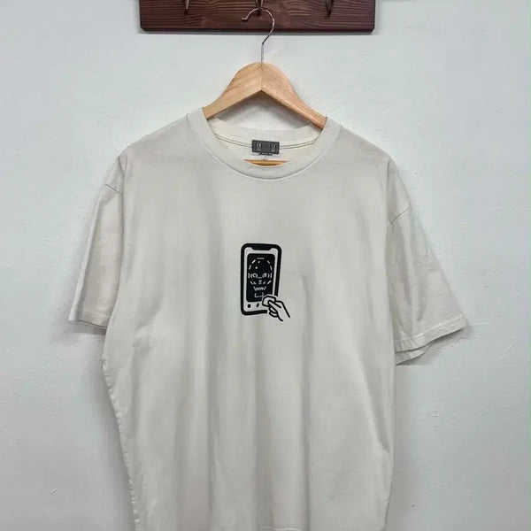 [BUNJANG] Cav Empt Graphic Print Cotton T-Shirt (White, XL) / [XL] 카브엠트 그래픽 프린팅 반팔 티셔츠