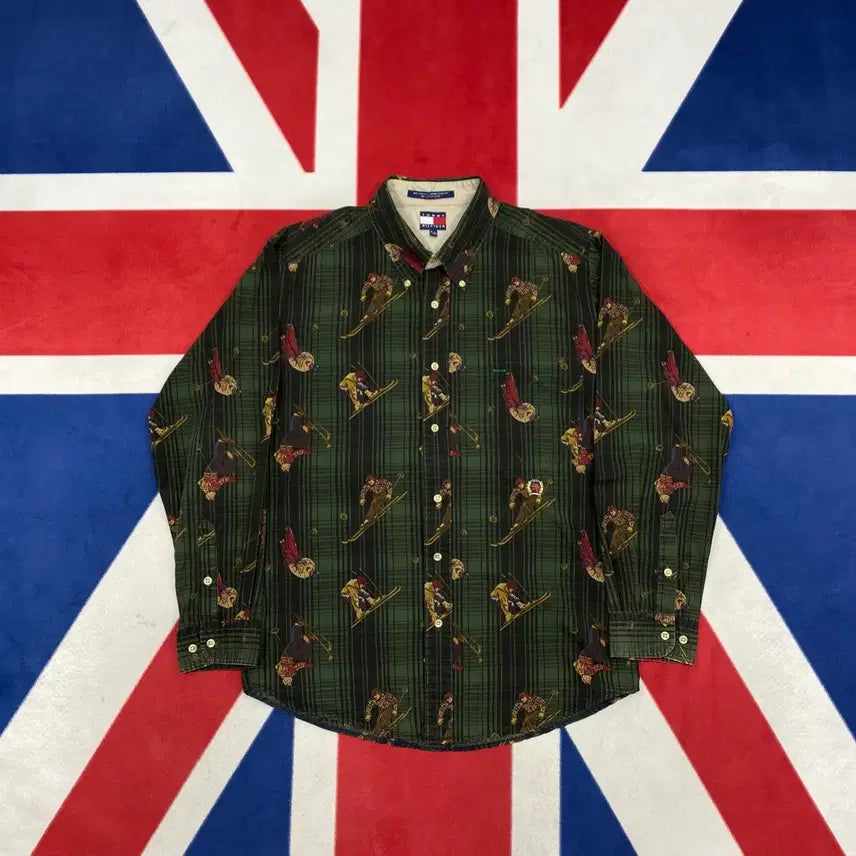 [BUNJANG] Tommy Hilfiger Ski Pattern Shirt XL / 타미힐피거 스키 패턴셔츠 XL