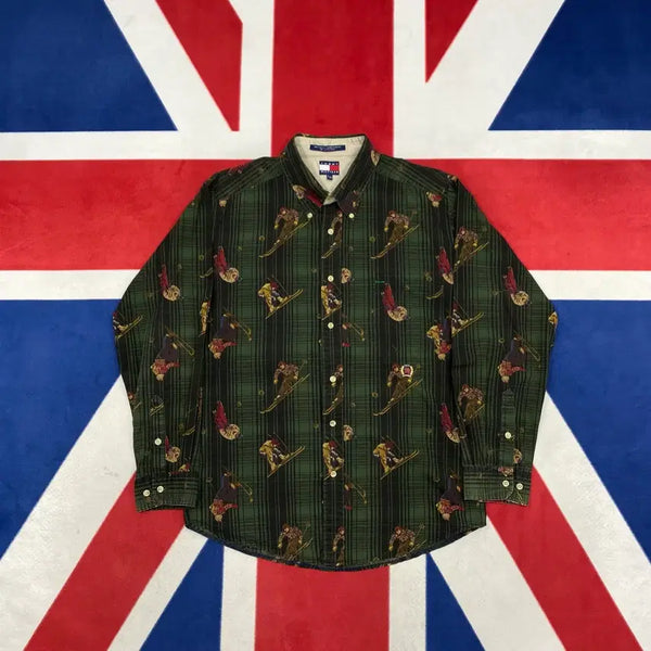 [BUNJANG] Tommy Hilfiger Ski Pattern Shirt XL / 타미힐피거 스키 패턴셔츠 XL