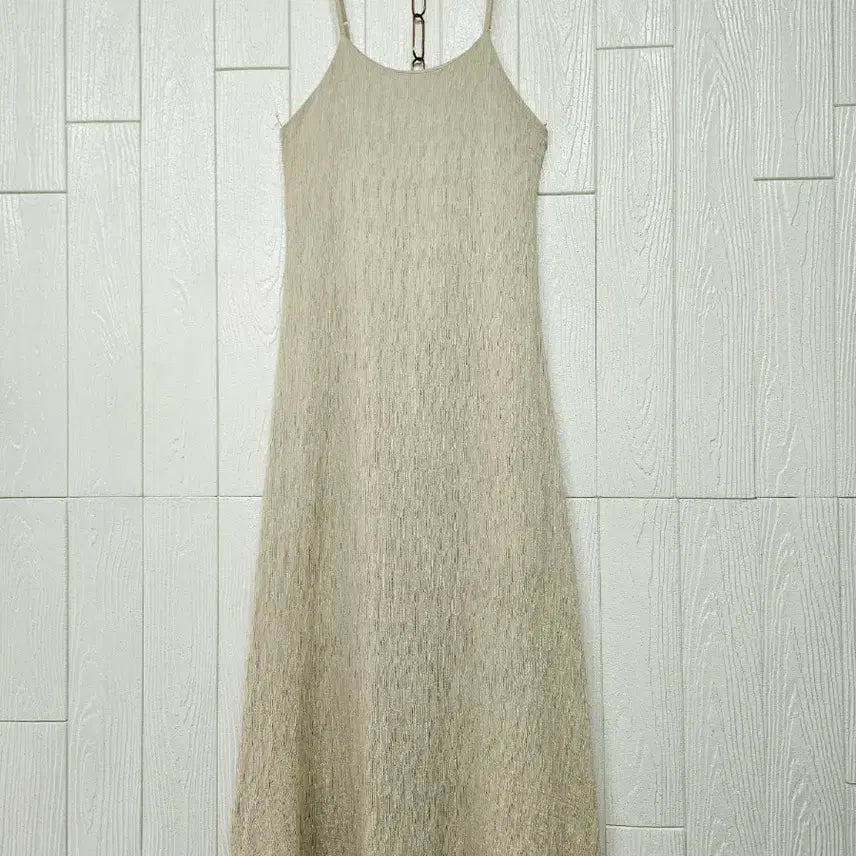 [BUNJANG] Shirred String Long Dress / 지지미끈롱원피스