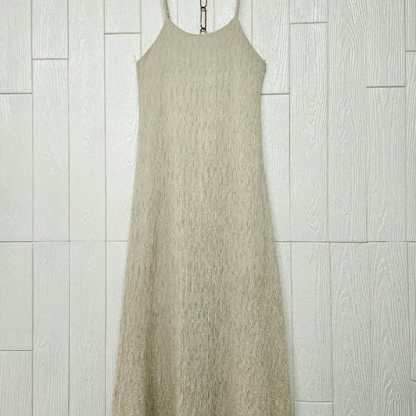 [BUNJANG] Shirred String Long Dress / 지지미끈롱원피스