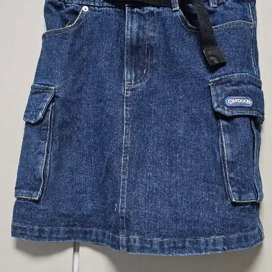 [BUNJANG] Outdoor Denim Cargo Mini Skirt / 아웃도어 데님 카고 스커트