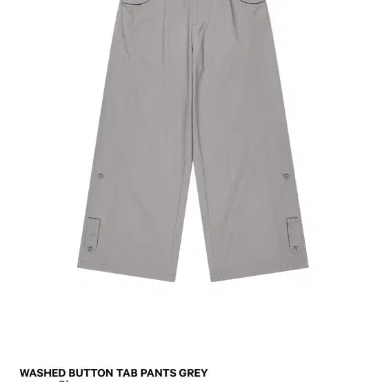 [BUNJANG] Koiseo Washed Button Tab Pants Grey Size 1 / 코이세이오 워싱 버튼 탭 팬츠 그레이