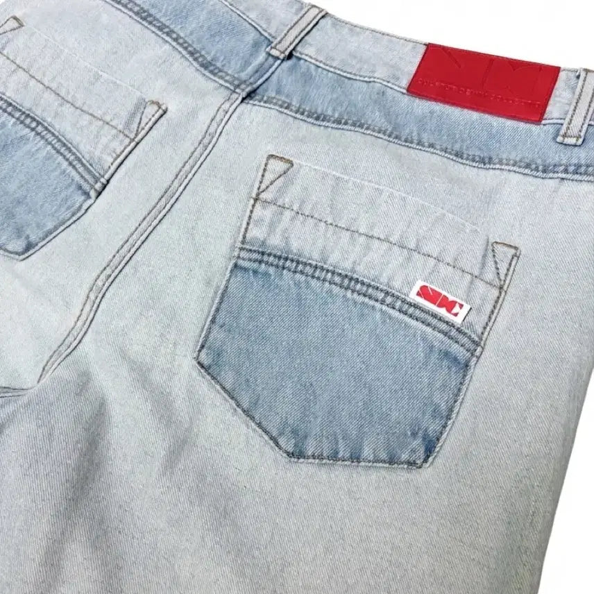 [BUNJANG] Sculptor Reverse Block Denim Pants Light Denim / 스컬프터 Reverse Block Denim Pants Light Denim/reverse