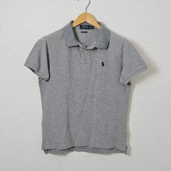 [BUNJANG] Polo Ralph Lauren Women's Short Sleeve Polo Shirt Grey M / 폴로 랄프로렌 신형 여성 반팔 카라티 피케티 그레이 정품 M