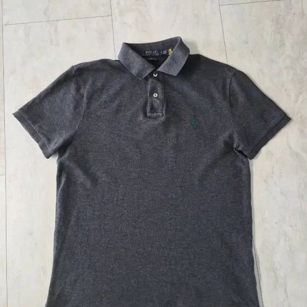 [BUNJANG] Polo Ralph Lauren Custom Slim Fit T-Shirt Charcoal Size M / 남성 폴로 랄프로렌 커스텀 슬림핏 M