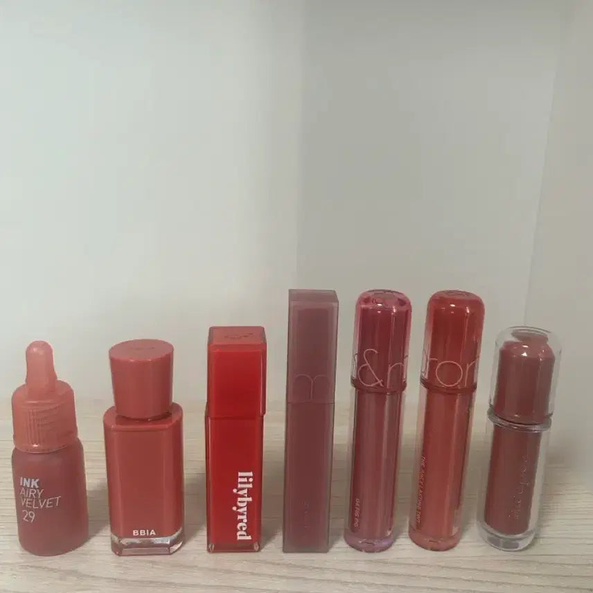 [BUNJANG] Bundle Set of 7 Assorted Brand Lip Tints / 틴트팝니다