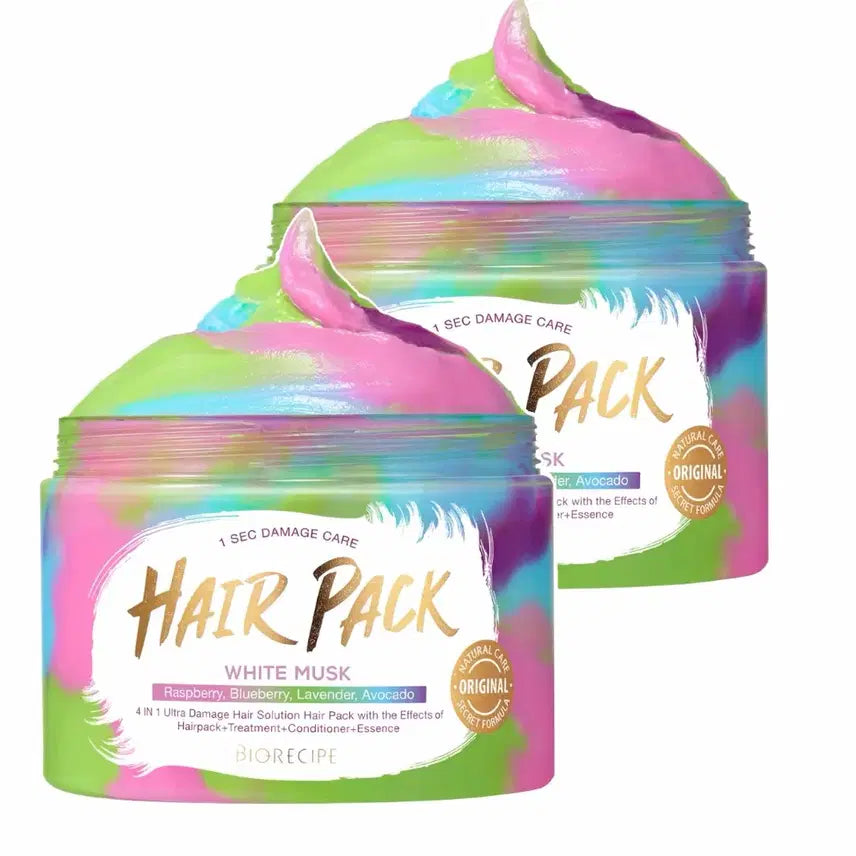 [BUNJANG] Bio Recipe Rainbow Hair Pack Pink Blossom / 바이오레시피 무지개 헤어팩 마블 핑크블라썸