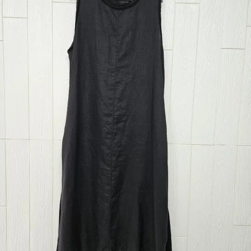 [BUNJANG] Black Linen Sleeveless Dress / 블랙린넨 민소매원피스