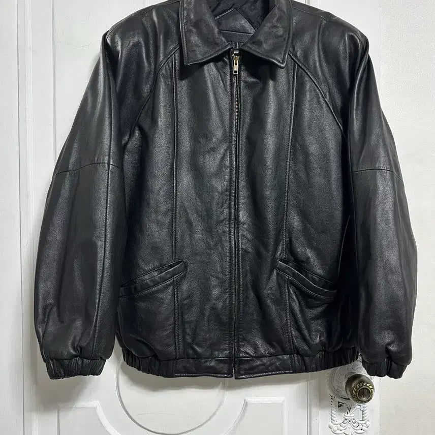 [BUNJANG] Preston & New York Leather Jacket / 프레스턴앤뉴욕 레더 자켓