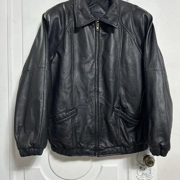 [BUNJANG] Preston & New York Leather Jacket / 프레스턴앤뉴욕 레더 자켓