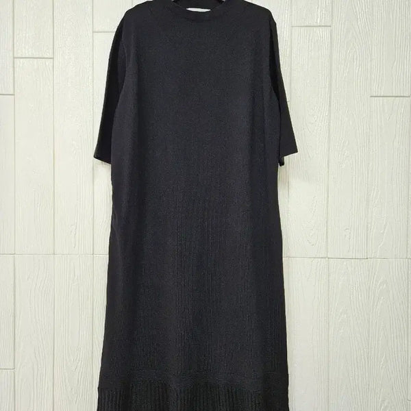 [BUNJANG] Simple Black Summer Knit Dress / 심플 블랙 여름니트원피스