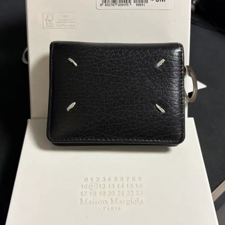 [BUNJANG] Maison Margiela Keychain Card Wallet Black / 메종 마르지엘라 키링 카드 지갑 (S56UI0128 / P0399 /T8013)