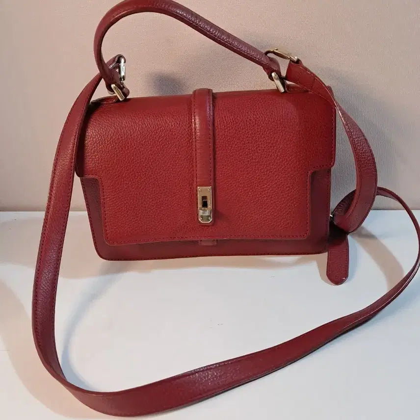 [BUNJANG] MINE Leather Cross Bag / MINE 가죽 크로스