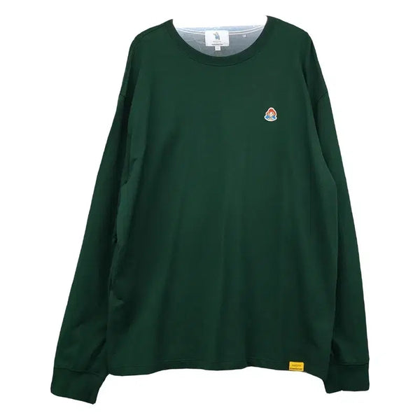 [BUNJANG] HAZZYS Green Logo Long Sleeve T-Shirt Size 100 / 해지스 그린 로고 긴팔티 100