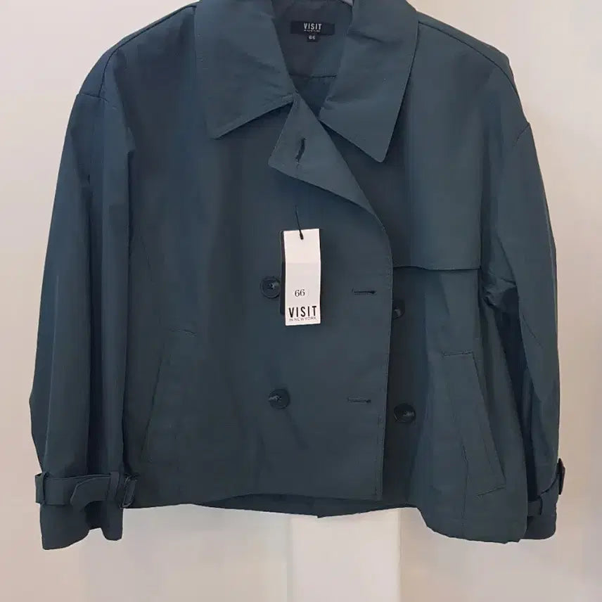 [BUNJANG] Visiter en New York Short Trench Jacket / 비지트인뉴욕 트렌치숏자켓 호칭90 구66 택채새옷