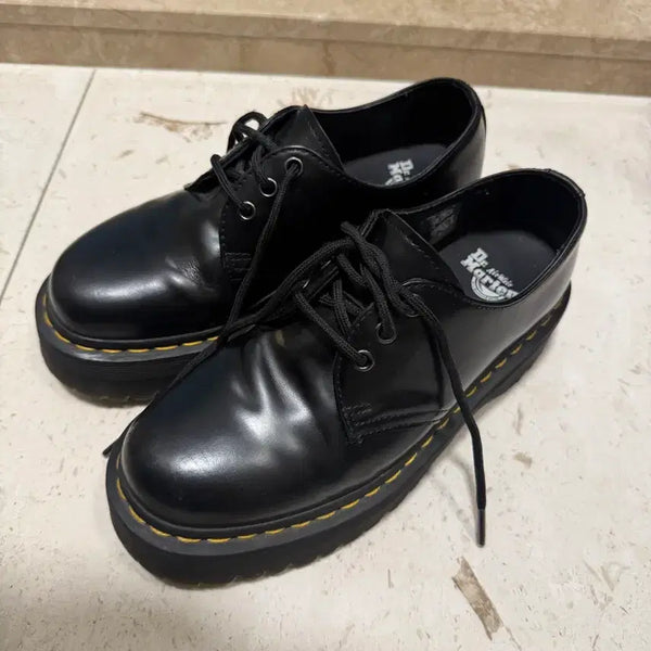 [BUNJANG] Dr. Martens 1461 Quad Black Leather Shoes / 닥터마틴 1461 쿼드 블랙