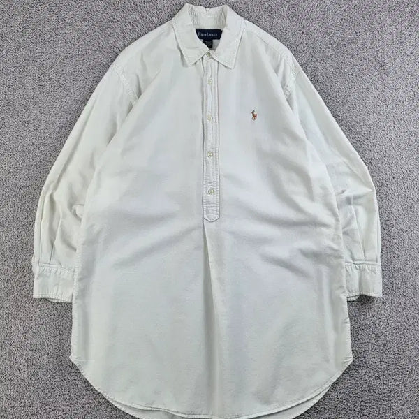 [BUNJANG] Polo Ralph Lauren Pullover White Shirt (L) / 폴로랄프로렌 풀오버 화이트 셔츠 ( L ) / 13114