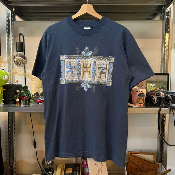 [BUNJANG] 1998 Murino USA "Primal Tribe" Tiki Mural T-Shirt / 1998 MURINO USA 원시부족 TIKI 벽화 티셔츠