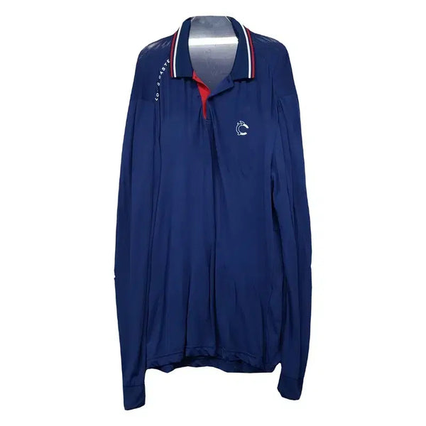 [BUNJANG] Louis Castel Navy Golf Long Sleeve Polo Shirt 100 / 루이까스텔 네이비 골프 긴팔 카라티 100