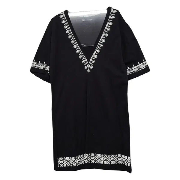 [BUNJANG] Zara Black V-Neck Dress S / 자라 블랙 브이넥 원피스 S