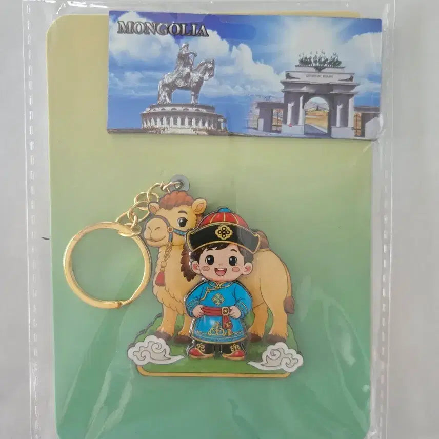 [BUNJANG] Mongolian Genghis Khan Horse Rider Magnet & Traditional Camel Keychain Set / 몽골 징기스칸 마상 마그넷자석과 전통 낙타 키링