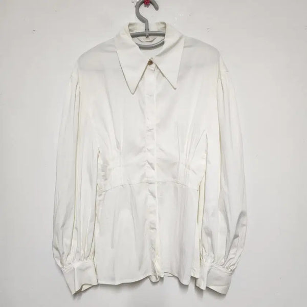 [BUNJANG] ORR Women's Gold Button Detail Shirt / 정품 ORR 여성 골드단추 포인트 남방