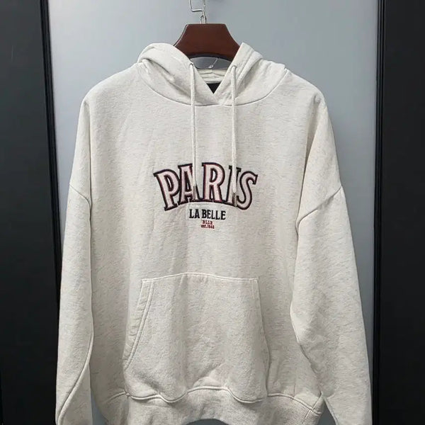 [BUNJANG] Elle Graphic Fleece Hoodie L / 엘르 그래픽 기모후드 L