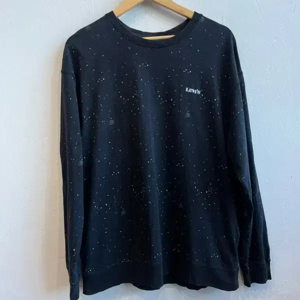 [BUNJANG] Levi's Logo Painting Long Sleeve T-Shirt / 리바이스 로고 페인팅 롱슬리브