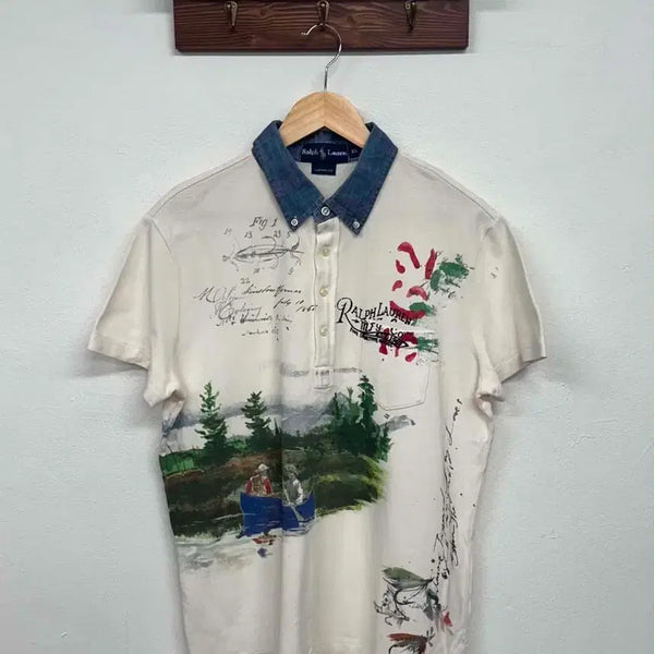 [BUNJANG] Polo Ralph Lauren Custom Fit Graphic T-Shirt / [XL] 폴로 랄프로렌 커스텀핏 그래픽 pk 반팔 카라티