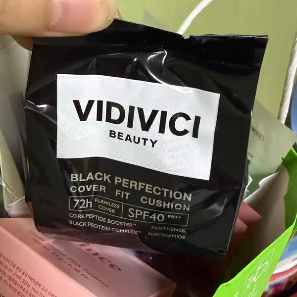[BUNJANG] VIDIVICI Black Perfection Cover Fit Cushion SPF50+ PA++++ 21N Ivory Refill / 비디비치 블랙 퍼펙션 커버 핏 쿠션 21N 아이보리 리필