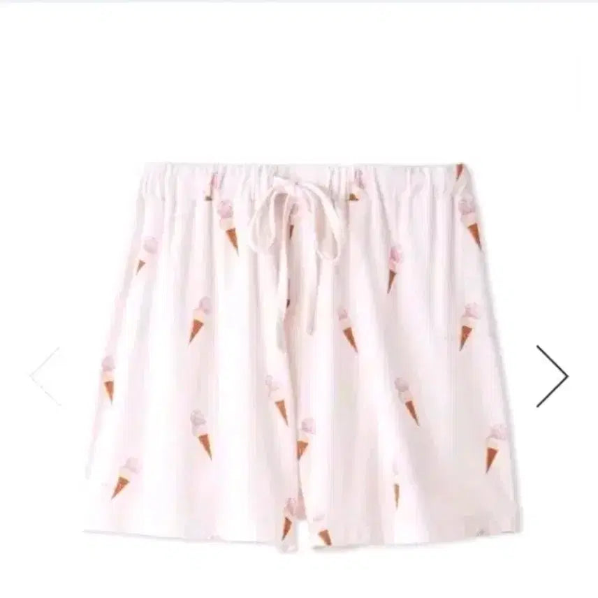 [BUNJANG] Gelato Pique Ice Cream Pattern Shorts Pajamas Loungewear / 젤라토피케 아이스크림 패턴 반바지 잠옷 실내복