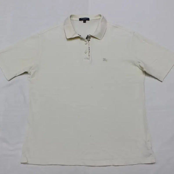 [BUNJANG] Burberry Women's Cotton T-Shirt - Beige, Size L / 버버리 여성 L 100 반팔 티셔츠/P01