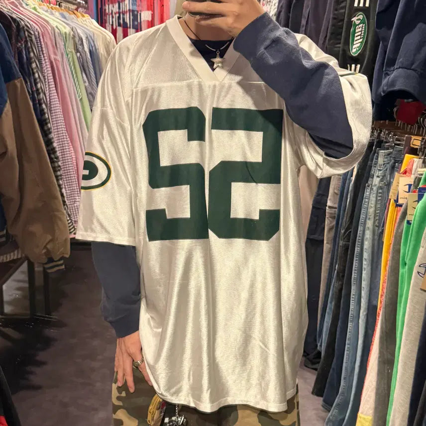[BUNJANG] IM NFL NO.52 Matthews Short Sleeve Jersey White / [IM] NFL NO.52 MATTHEWS 반팔져지 화이트