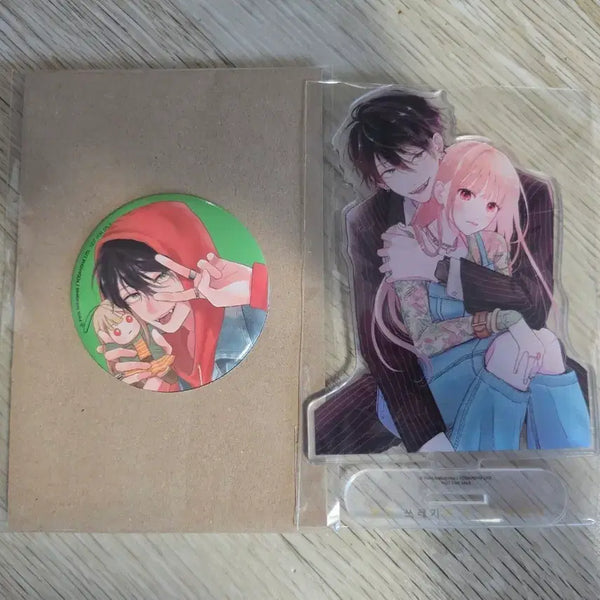 [BUNJANG] Watariase: The Garbage Goddess Vol. 1 Limited Edition Acrylic Stand & Can Badge Set (Sealed) / (미개봉) 완전 쓰레기인 와타라세인데 1권 특장판 아크릴 스탠드 및 캔뱃지 판매합니다.