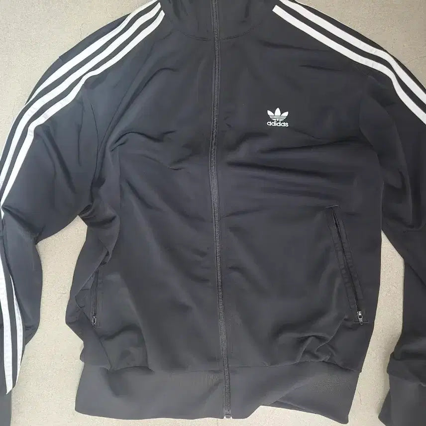 [BUNJANG] Adidas 3-Stripes Track Top Black / 아디다스 삼선 트랙탑 블랙