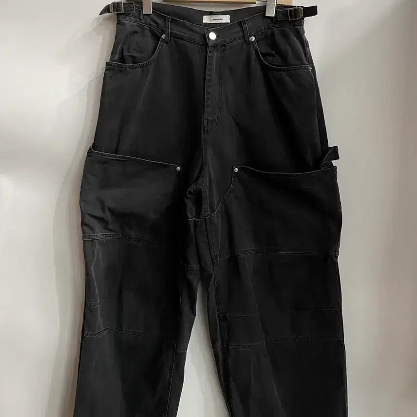 [BUNJANG] Nonnod Cargo Wide Pants Black / [2size / M(약 30~32)] 논노 카고 와이드 팬츠 블랙 12.0